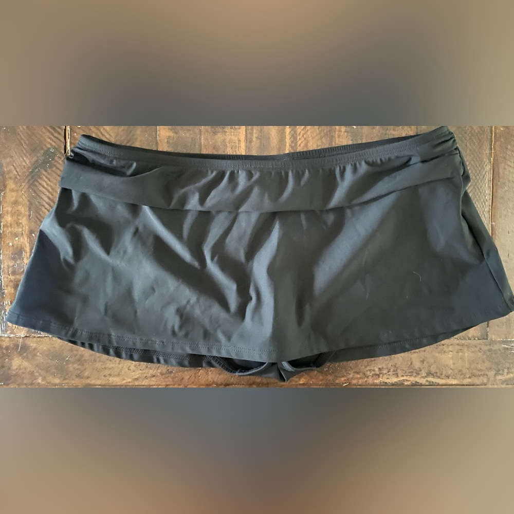 2Bamboo swim skirt black size S EUC